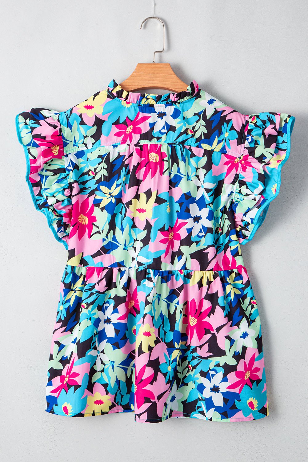 Dani Sleeve Tied Notched PLUS Blouse