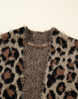 Leopard Open-Front Cardigan