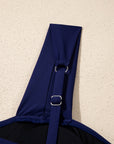 Square Neck Ruched One-Piece Swimsuit