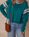 Jadeita Patchwork Drop Shoulder Sweatshirt