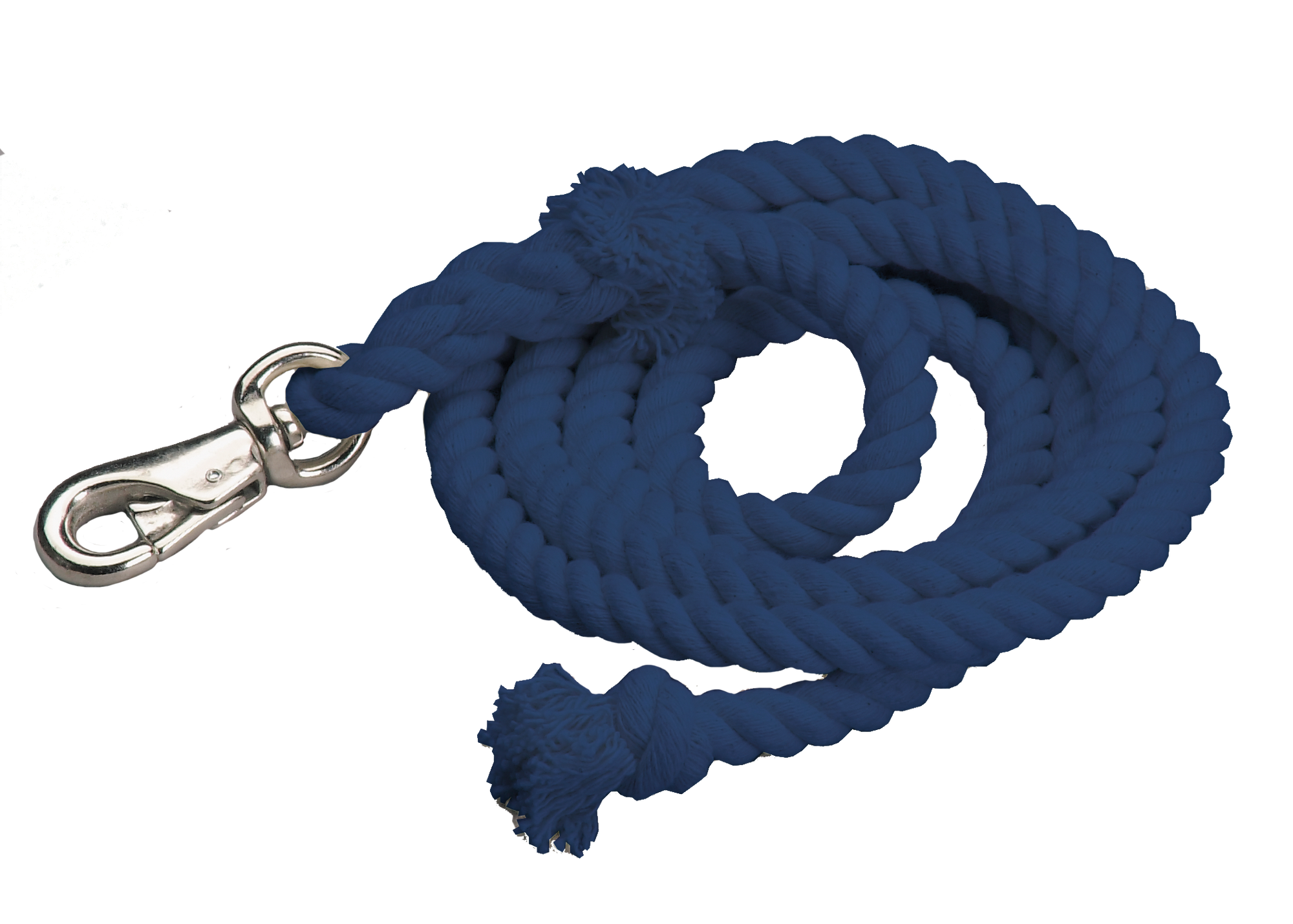 Cotton Lead Ropes - 10' with Bullsnap, Various Colors