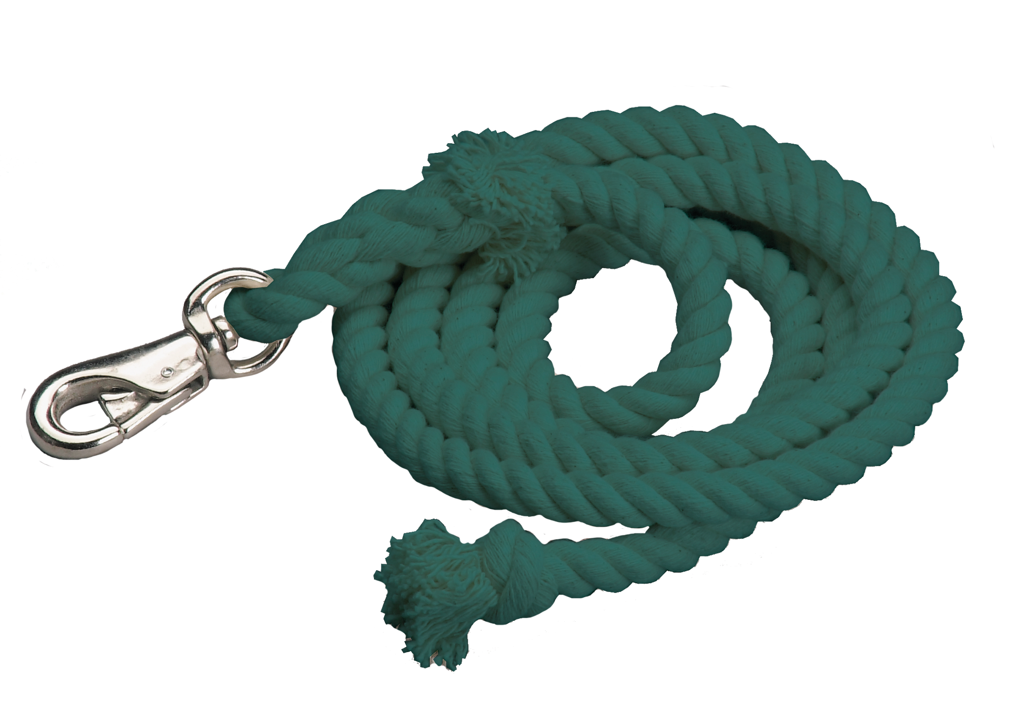 Cotton Lead Ropes - 10' with Bullsnap, Various Colors