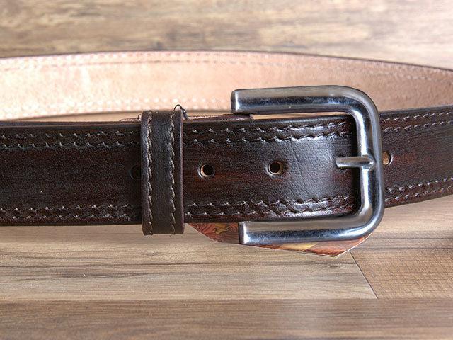 HILASON Western Genuine Leather Belt for Men Women Cowboy Cowgirl Handmade Unisex Full Grain Heavy Duty Tooled Belt for Jeans