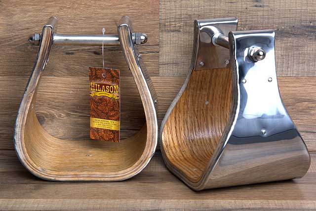 Hilason Western Wooden W/ Steel Horse Saddle Stirrups Pair W/ 5' Tread