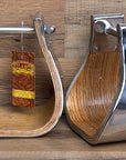 Hilason Western Wooden W/ Steel Horse Saddle Stirrups Pair W/ 5' Tread
