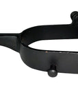 Hilason Western Black Steel Youth 15 Degree Bull Riding Spurs Pair