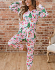 Georgia Pattern Pullover Drawstring Pants