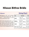 Hilason English Bitless Bridle - Full Grain Leather with Reins