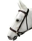 Hilason English Bitless Bridle - Full Grain Leather with Reins