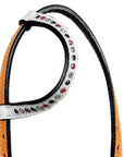 HILASON Western Horse One Ear Headstall American Leather Floral White | Headstall for Horses Western | Horse Headstall | Western Headstalls for Horses | Headstalls for Horses | Western Headstall