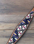 HILASON Western  Horse Leather Headstall & Breast Collar Tack Set Aztec