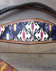 HILASON Western  Horse Leather Headstall & Breast Collar Tack Set Aztec