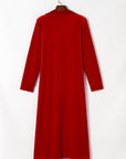Velvet Open-Front Pocketed Cardigan