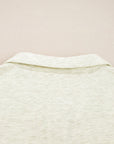 Felitina Patchwork Zip Collar Pullover