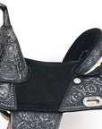 Hilason Western Horse Treeless Barrel Racing  American Leather Saddle