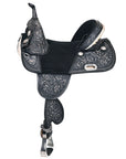Hilason Western Horse Treeless Barrel Racing  American Leather Saddle