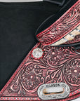 Hilason Western Horse Treeless Trail Barrel American Leather Saddle