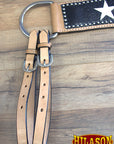Hilason Western Horse Breast Collar American Leather Playing Card Painted