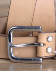 Unisex Full Grain Leather Belt With Vegetable Tanned Finish And Handcrafted Quality