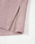 Solid Corduroy Button-Up Pocketed Shacket