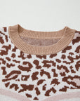 Eliana Block Knit Baggy Sweater