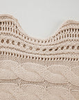 Emma Cable Knit Cropped Sweater