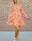 Jane Sleeve Ruffle Mini Dress