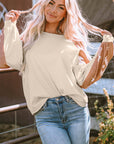 Mila Western Print Patch Long Sleeve Top