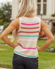 Lexi Stripe Textured Knit Sweater