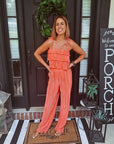 Coral Ruffle Set