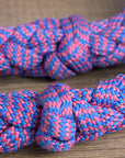 1" X 8 Ft. Hilason Braided Poly Barrel Racing Contest Flat Reins Multicolor