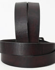 HILASON Western Genuine Leather Belt for Men Women Cowboy Cowgirl Handmade Unisex Full Grain Heavy Duty Tooled Belt for Jeans