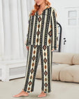 Colores de Mexico Southwestern Aztec Satin pajamas