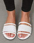 Luisa Square toe Flat Slippers