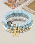 Leia Pendant Beaded Bracelet Set