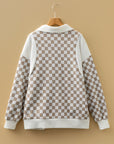 Rosalia Ribbed Patchwork Loose Sweatshirt