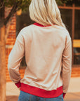 GAME DAY Varsity Stripe Crewneck Sweatshirt