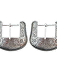 Hilason W. H. Tk. Die Cast Belt Buckle Silver Plt. Concho – Hilason