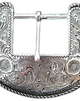 Hilason W. H. Tk. Die Cast Belt Buckle Silver Plt. Concho – Hilason