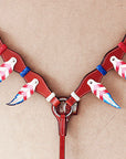 HILASON Western Horse Headstall Genuine American Leather Mahogany