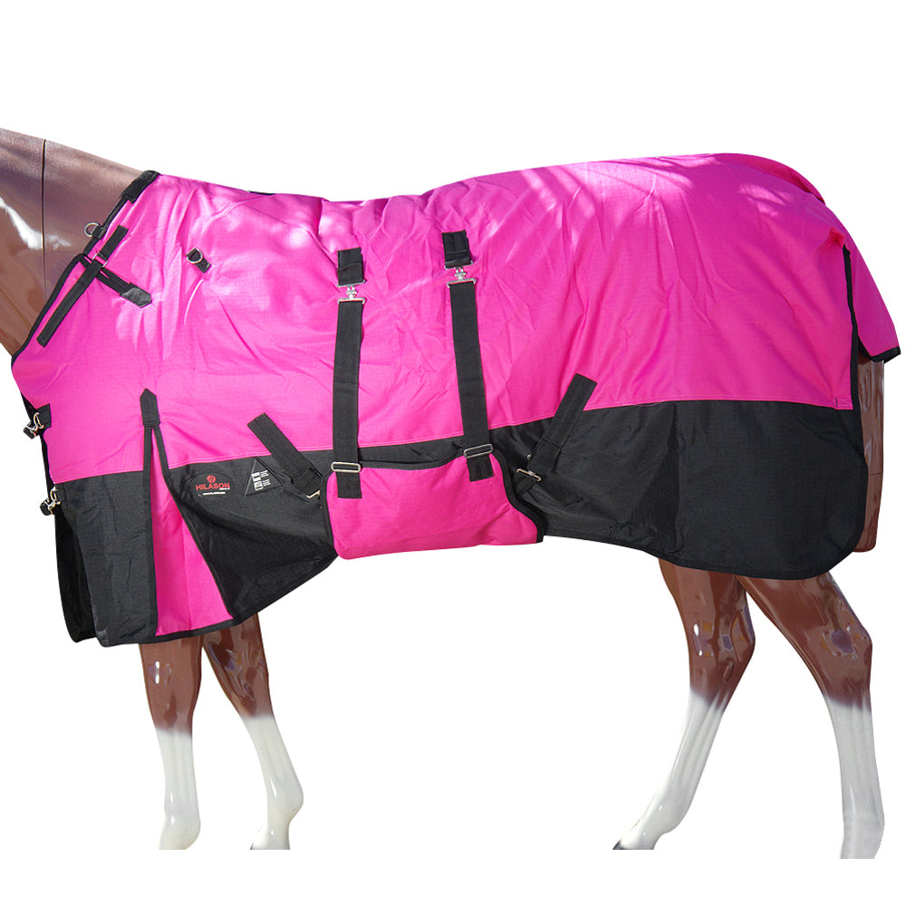 HILASON 1200D Winter Waterproof Poly Horse Turnout Blanket Belly Wrap | Turnout Blankets for Horses