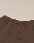 Textured Top and Pants Set