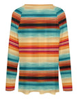 Baha Ranch Long Sleeve Southwestern Serape Top