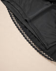 Plus Size Boho Frilled Elastic Waist Shorts