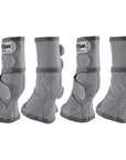 4 Pack Cashel Fly Prevention Pony Horse Leg Guard Cool Mesh Boots Grey