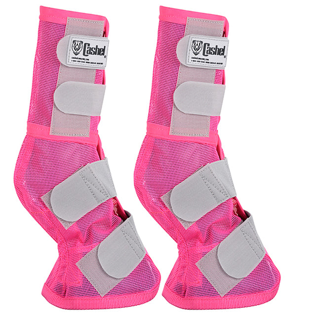 4 Pack Cashel Fly Prevention Arab Horse Leg Guard Cool Mesh Boots Pink