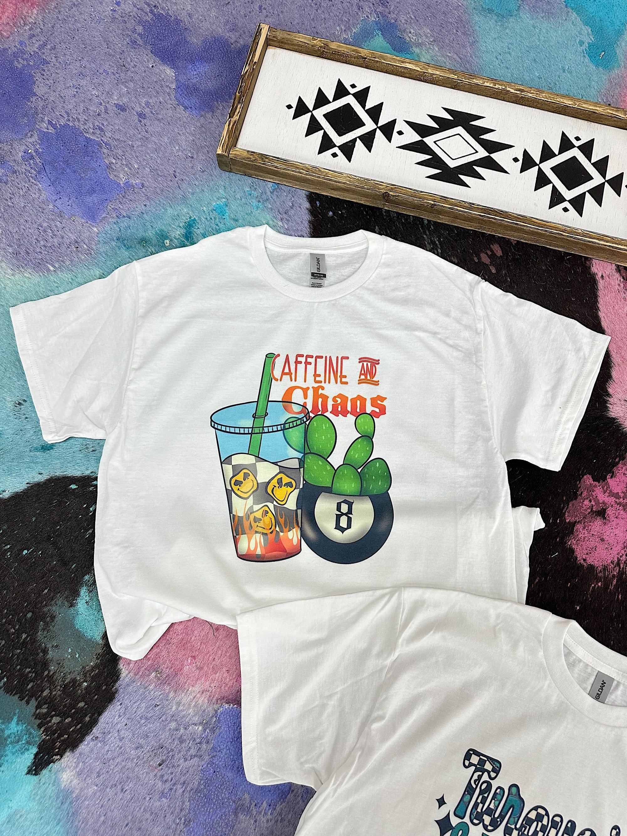 Caffeine &amp; Chaos TEE or CREWNECK