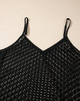 Crochet Patchwork Ruffle Hem Beach Cover-Up