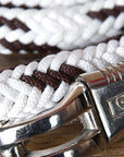 Hilason Horse Riding Poly Lead Rope Blue Tan  1" X 9 Ft.