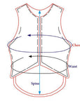 Equestrian Horse Tall Collar Riding Vest Safety Protective Hilason Leather